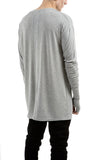 Long-line Glove T-shirt Grey