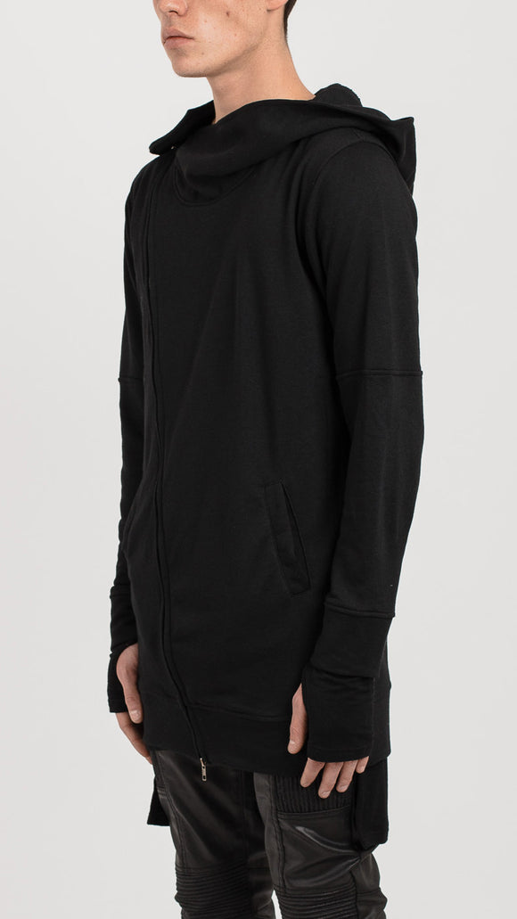 Asymmetric Zip Hoody