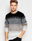 Jumper with Brushed Zig Zag Design