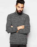 Roll Neck Jumper in Twist Yarn
