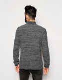 Roll Neck Jumper in Twist Yarn