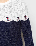Jumper With Skiiers