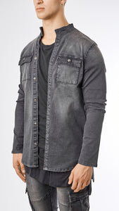 Stone Wash Denim Shirt