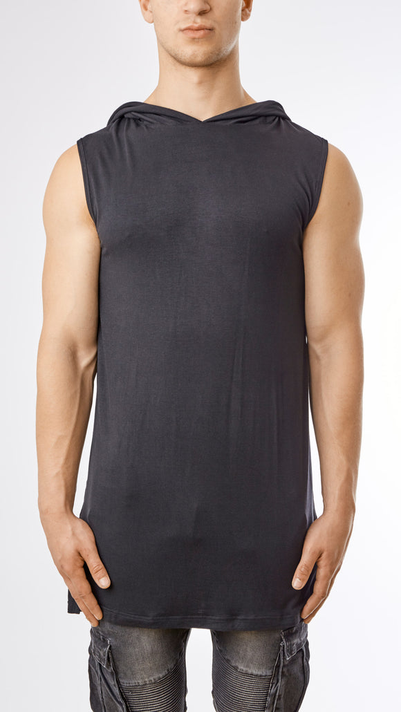 Under Armour Hooded Muscle Tee - Black